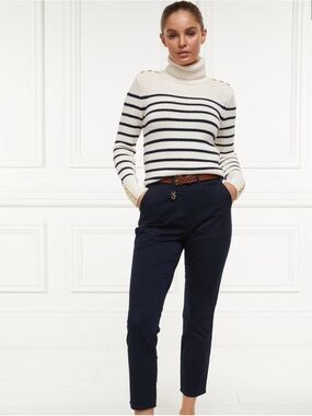 Holland Cooper Cotton Straight Leg Trouser